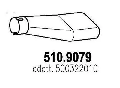 Tubo de escape ASSO 510.9079