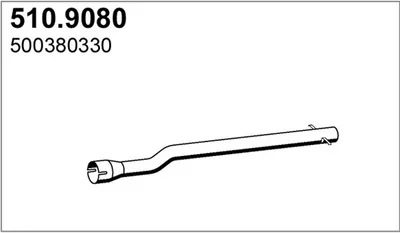 Tubo de escape ASSO 510.9080