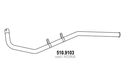 Tubo de escape ASSO 510.9103