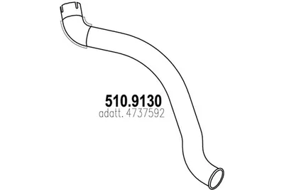 Tubo de escape ASSO 510.9130