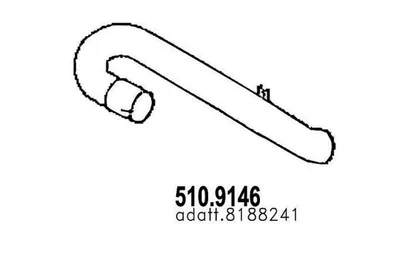 Tubo de escape ASSO 510.9146