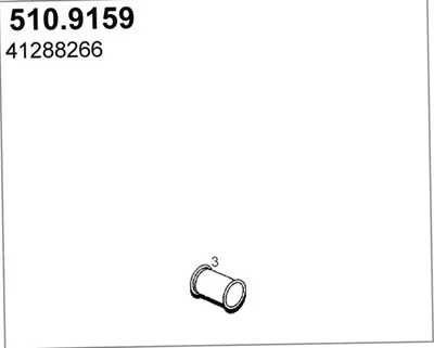Tubo de escape ASSO 510.9159