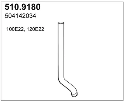 Tubo de escape ASSO 510.9180