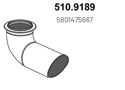 Tubo de escape ASSO 510.9189