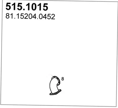 Tubo de escape ASSO 515.1015