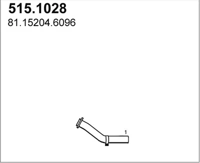 Tubo de escape ASSO 515.1028