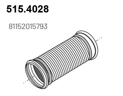 Tubo de escape ASSO 515.4028
