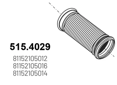 Tubo de escape ASSO 515.4029