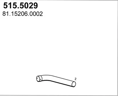 Tubo de escape ASSO 515.5029