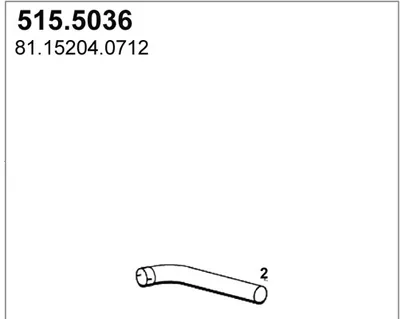 Tubo de escape ASSO 515.5036