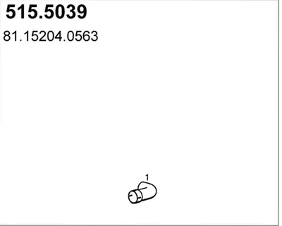 Tubo de escape ASSO 515.5039