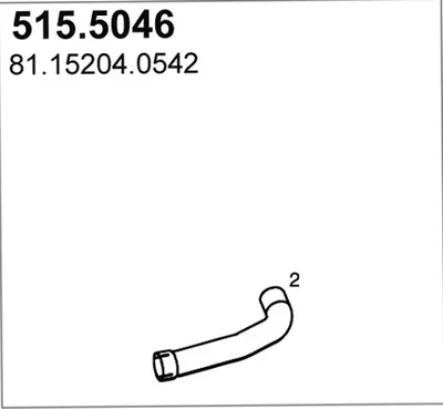 Tubo de escape ASSO 515.5046