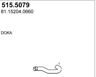 Tubo de escape ASSO 515.5079