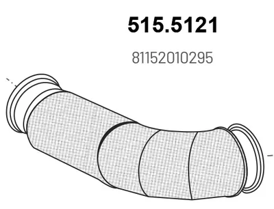 Tubo de escape ASSO 515.5121