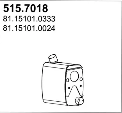 Silenciador central/posterior ASSO 515.7018