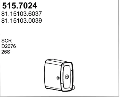 Silenciador central/posterior ASSO 515.7024