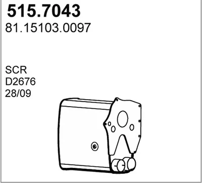 Silenciador central/posterior ASSO 515.7043