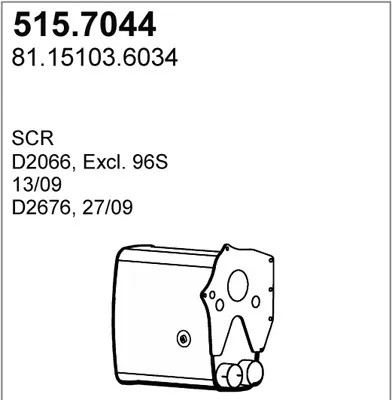 Silenciador central/posterior ASSO 515.7044