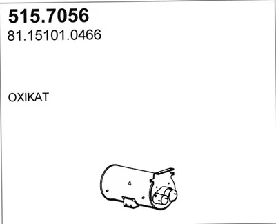 Silenciador central/posterior ASSO 515.7056