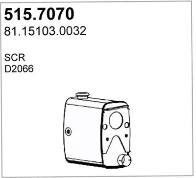 Silenciador central/posterior ASSO 515.7070