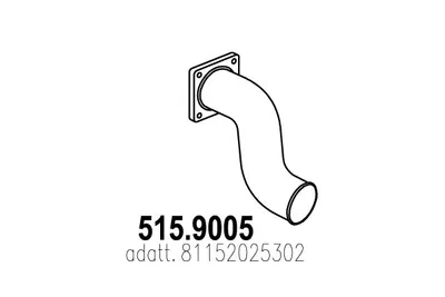 Tubo de escape ASSO 515.9005