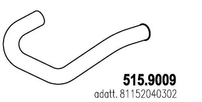 Tubo de escape ASSO 515.9009