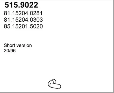 Tubo de escape ASSO 515.9022