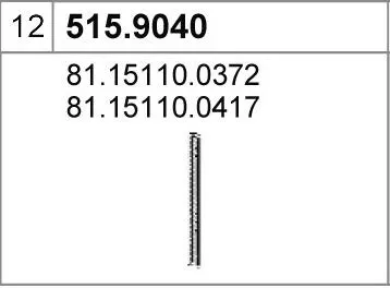 Tubo de escape ASSO 515.9040