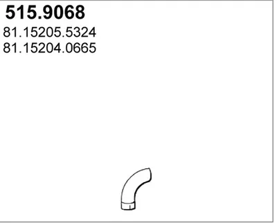 Tubo de escape ASSO 515.9068