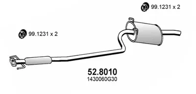 Silenciador central/posterior Suzuki BALENO
