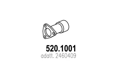 Tubo de escape ASSO 520.1001
