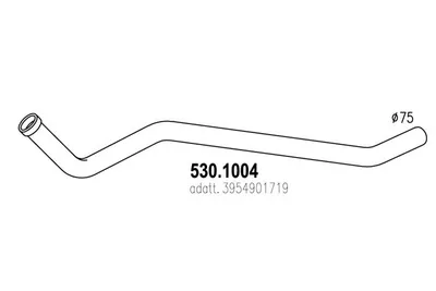 Tubo de escape ASSO 530.1004