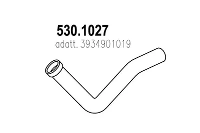 Tubo de escape ASSO 530.1027