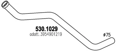 Tubo de escape ASSO 530.1029