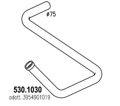 Tubo de escape ASSO 530.1030