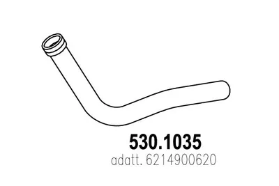 Tubo de escape ASSO 530.1035