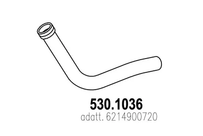Tubo de escape ASSO 530.1036