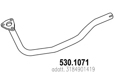 Tubo de escape ASSO 530.1071