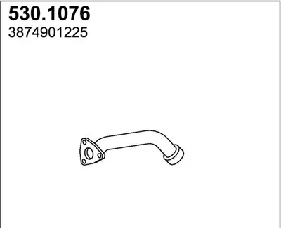 Tubo de escape ASSO 530.1076