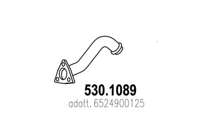 Tubo de escape ASSO 530.1089