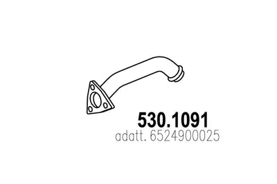 Tubo de escape ASSO 530.1091
