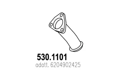 Tubo de escape ASSO 530.1101