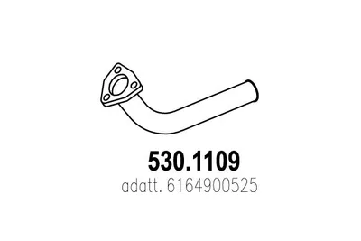 Tubo de escape ASSO 530.1109