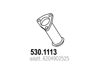 Tubo de escape ASSO 530.1113