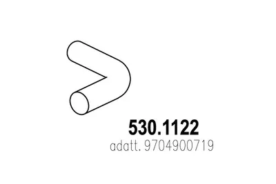 Tubo de escape ASSO 530.1122