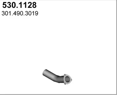 Tubo de escape ASSO 530.1128