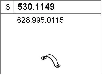 Tubo de escape ASSO 530.1149