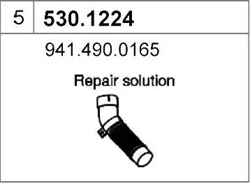 Tubo de escape ASSO 530.1224