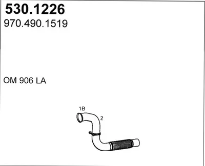 Tubo de escape ASSO 530.1226
