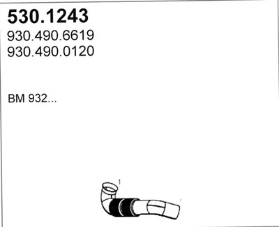Tubo de escape ASSO 530.1243
